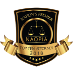 NAOPIA | Nation's Premier | Top Ten Attorney 2018 | 5 Star